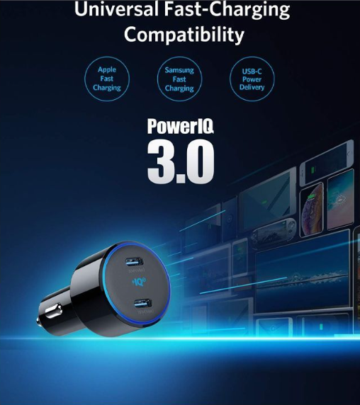 Anker PowerDrive+ III Duo 30W PD + 18W USB-C Fast Car Charger Anker PowerDrive+ III Duo 30W PD + 18W USB-C Fast Car Charger